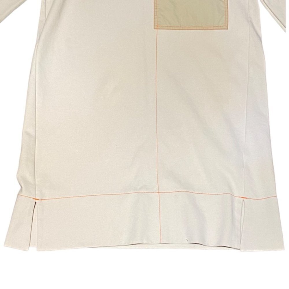 Cos Tunic Dress Contrasting Pocket Cream cotton Size XS - Picture 5 of 13